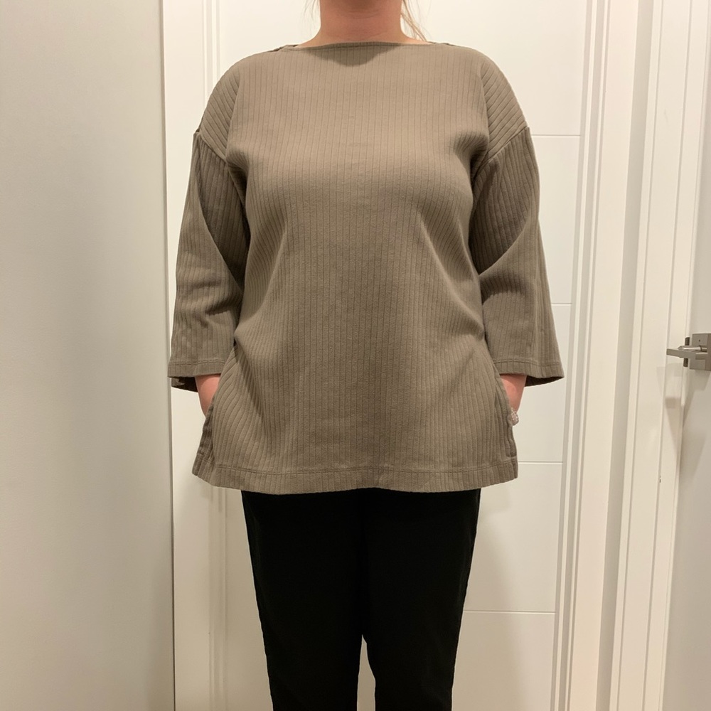 BOGO - Uniqlo Wide Ribbed Relaxed Tunic - Picture 2 of 3
